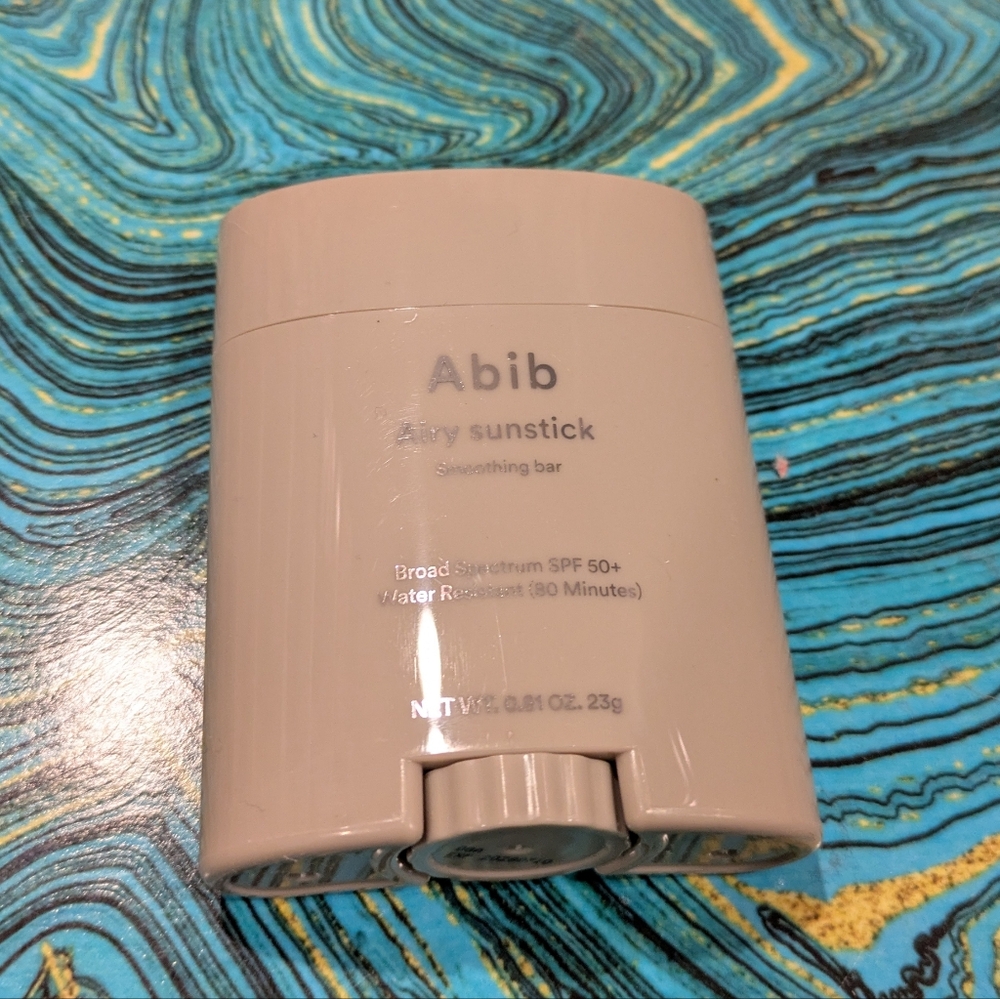 Abib Airy Sunstick Protection Bar Broad Spectrum SPF50+ 0.81 oz K-beauty NWT